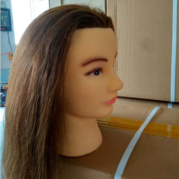 Human hair training mannequin head CanadaLP124